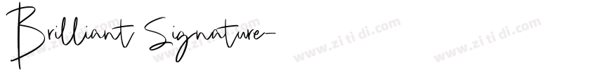 Brilliant Signature字体转换